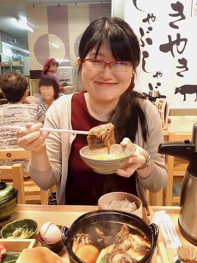 白浜さんとすき焼き