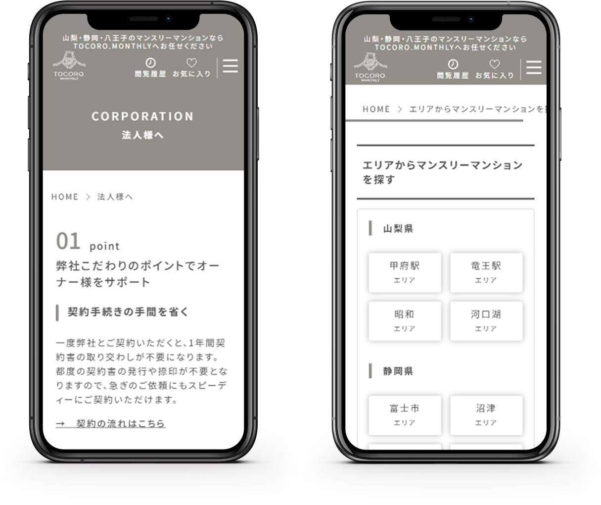 TOCORO.MONTHLY SP表示イメージ